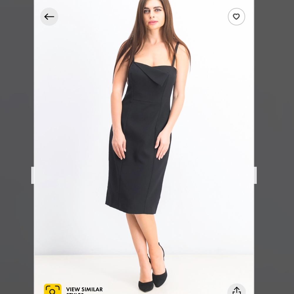 Vince CamutoWomen's Envelope-Neck Bodycon Dress, Black